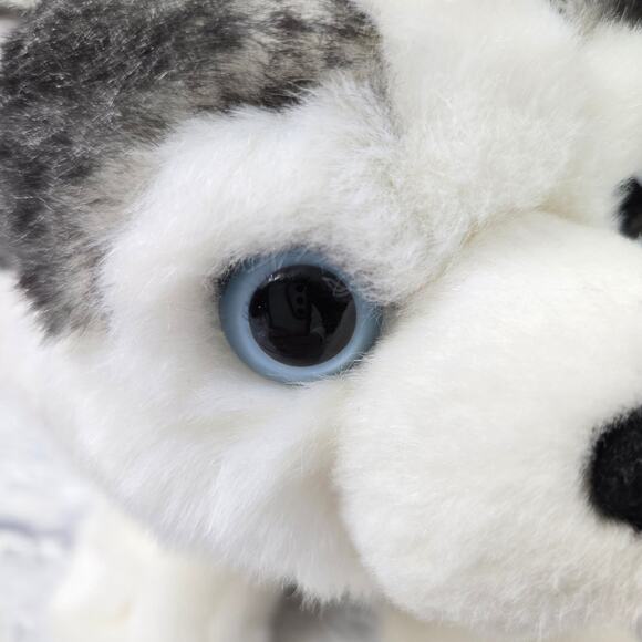 Miyoni Tots Aurora Realistic Husky Wolf Pup Plush Blue Eyes April 2024 10 inch - Picture 10 of 16